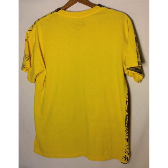 MMA Elite T Shirt Men Medium Ywllow Black Skull Fighting Mixed Martial Arts READ - Picture 2 of 11